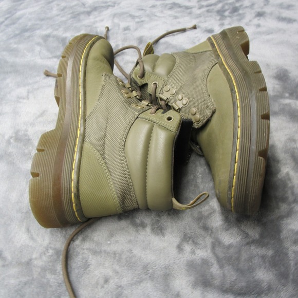 Dr Martens Rakim Boots 4M 6W Olive Lace Combat Chunky Rugged Chukka Mountaineer - Picture 5 of 15